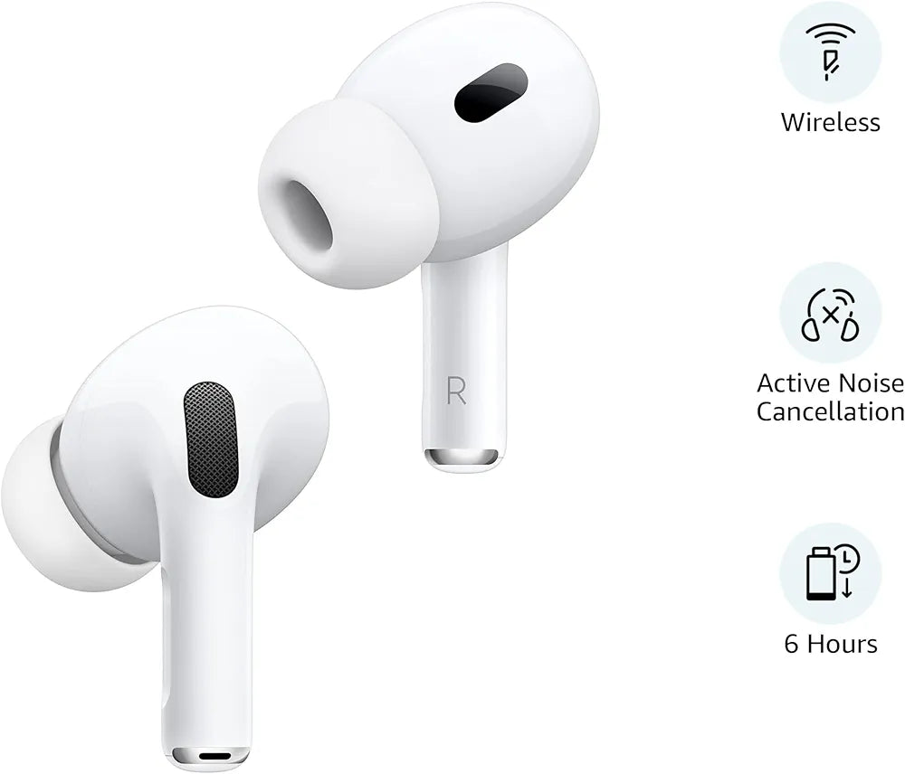 Apple AirPods Pro (2nd Generation) with MagSafe Case (USB‑C) (White)